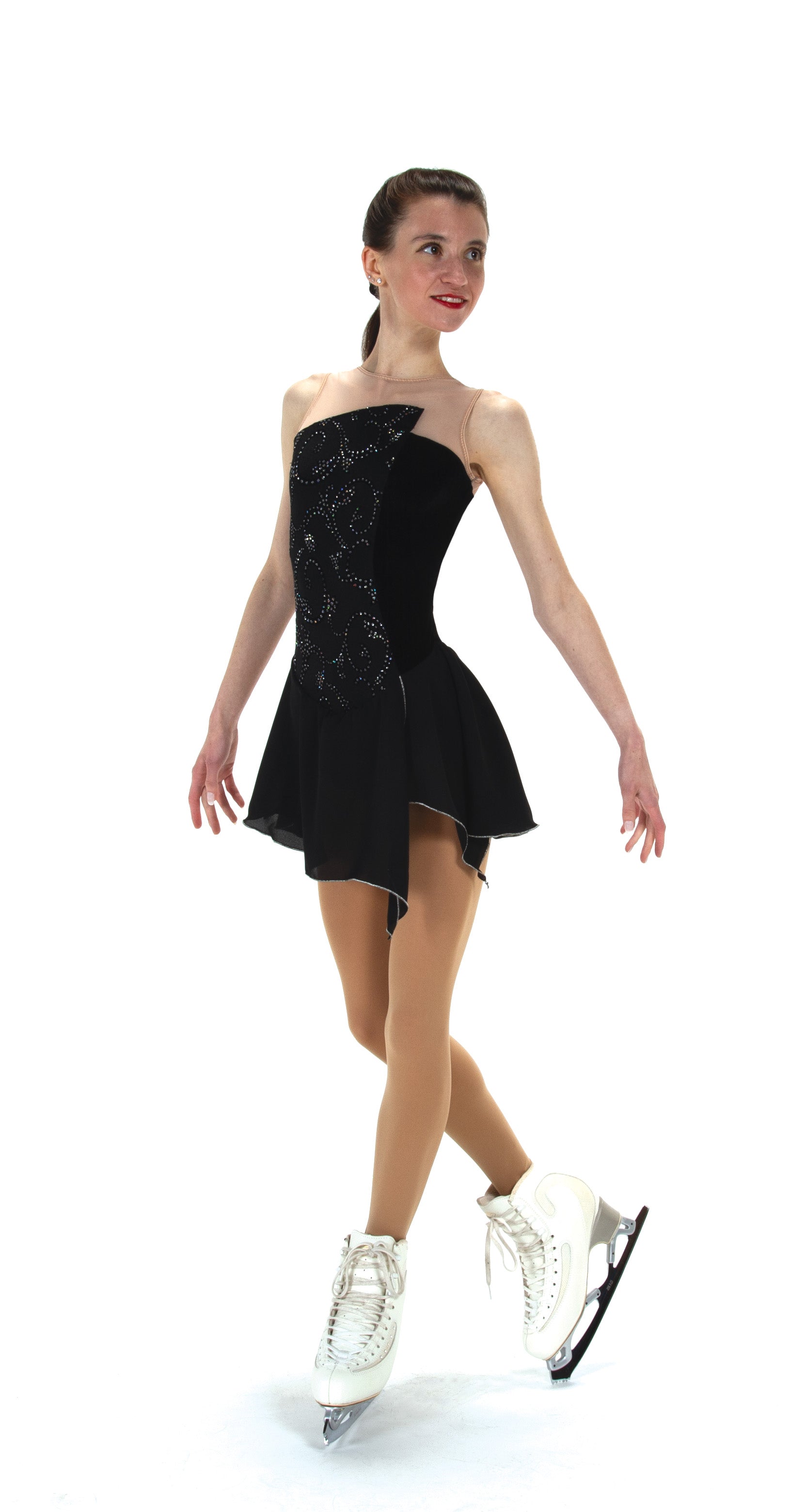 figure skating black dress Jerry's Ice - 521 On The Edge Dress Fit:Plus Old Navy Long-Sleeve Denim searchable:One Shoulder The design of this