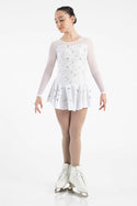 Mondor Ready to Ship Fantasy on Ice #613 Skating Dress - White