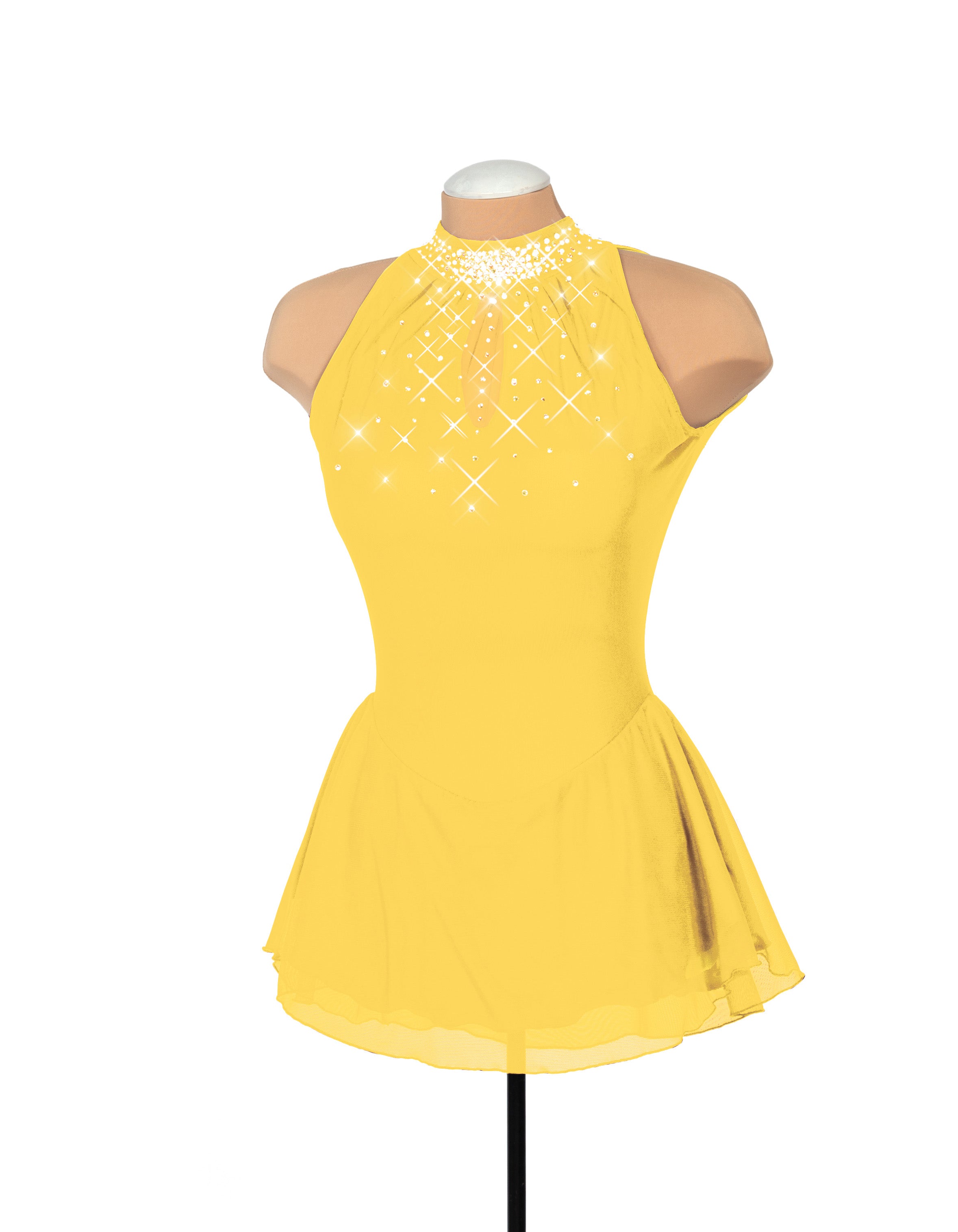 Solitaire Keyhole Skating Dress