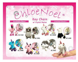 CN Animal Key Chain - Blue Unicorn