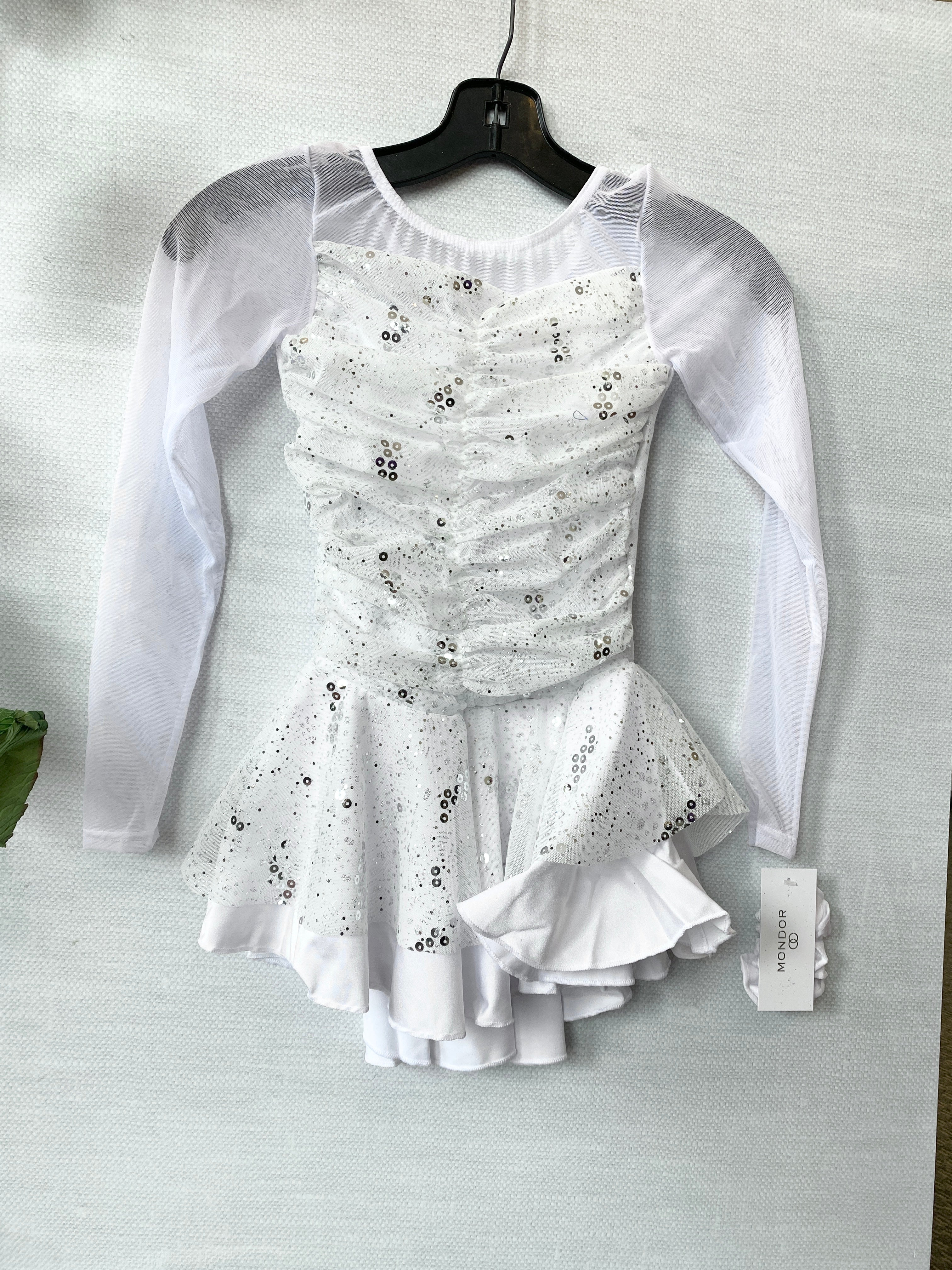 sheer factor white mesh skater dress Mondor Ready to Ship Miria Skating Dress