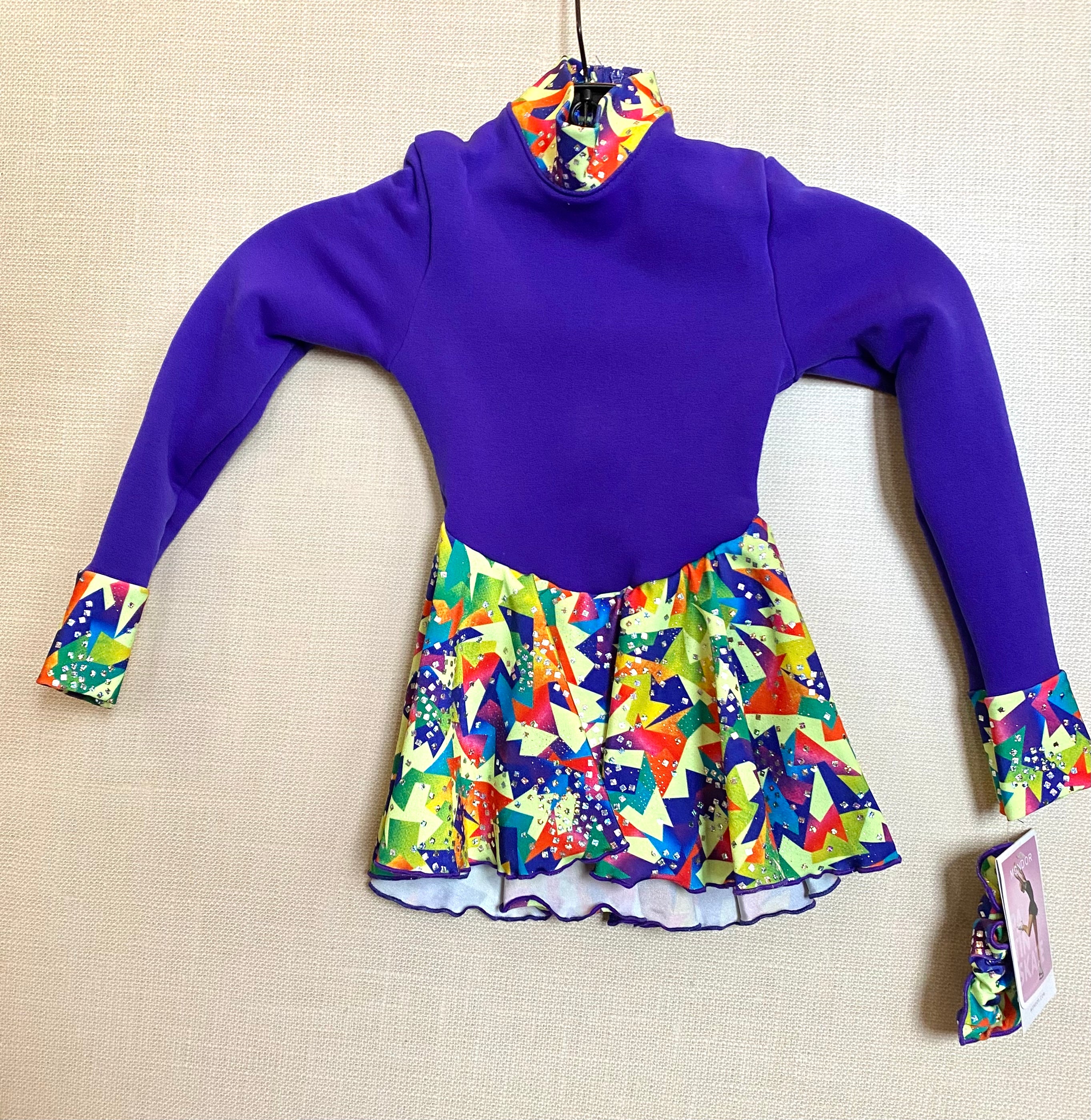 Mondor Ready to Ship Polartec Skating Dress Geo Northern Ice and Dance