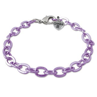 CHARM IT! Purple Chain Link Bracelet