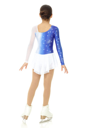 Mondor Ready to Ship Born to Skate #670 Skating Dress - Sapphire White
