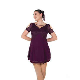 Jerry's Ready to Ship Empiresque #45 Skating Dress - Deep Purple