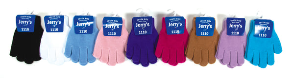 Jerry's Youth Size Stretchy Gloves - 9 Colors