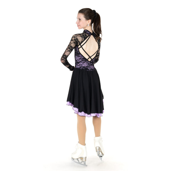Jerry's Dancesse #140 Dance Skating Dress - Black/Lilac