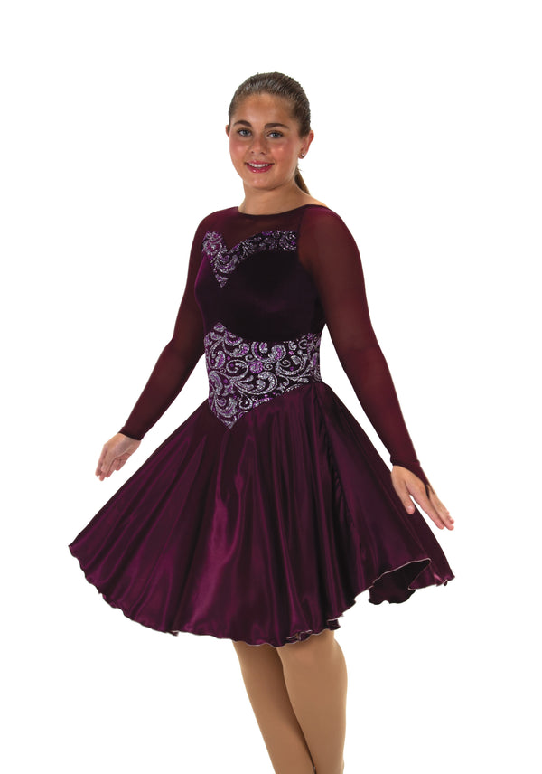 Jerry's Ready to Ship Satin Swizzle #196 Dance Skating Dress