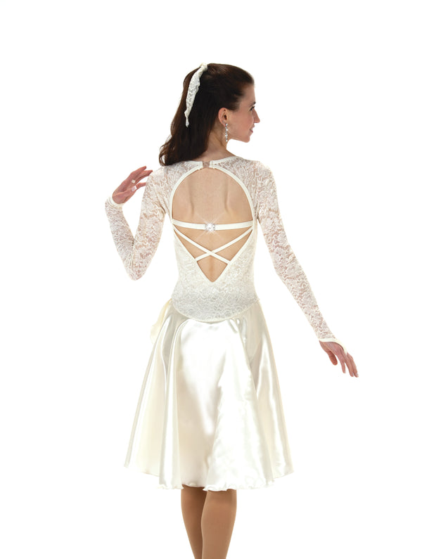 Jerry's Lilt of Lace #210 Dance Skating Dress - Ivory