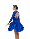 Jerry's Ready to Ship Lilt of Lace #210 Dance Skating Dress - Blue