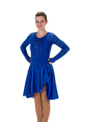 Jerry's Ready to Ship Lilt of Lace #210 Dance Skating Dress - Blue
