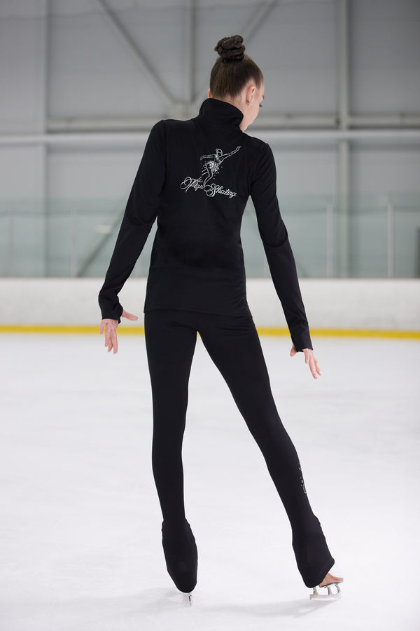 Mondor Supplex Applique Skating Jackets - 7 Patterns Youth 12-14 / Figure Skating Snowflake (N)