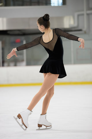 Mondor Ready to Ship Essentials #2851 Skating Dress - Black Velvet