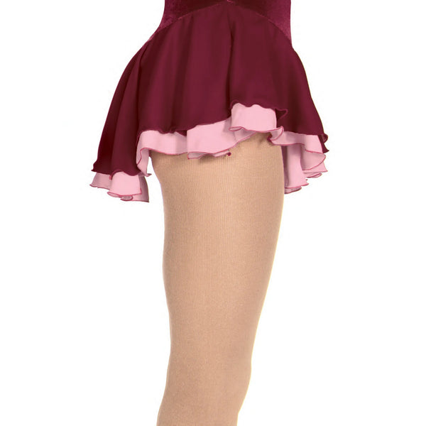 Jerry's Double Georgette Skating Skirt - Wine/Pink