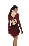 Jerry's Ready to Ship Slightly Silver #523 Skating Dress - Wine