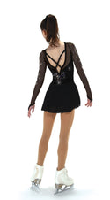 Jerry's Ready to Ship Diamondescent #525 Beaded Skating Dress - Black