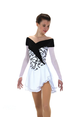 Jerry's Gift Wrap #532 Skating Dress - Black & White - Northern Ice and Dance