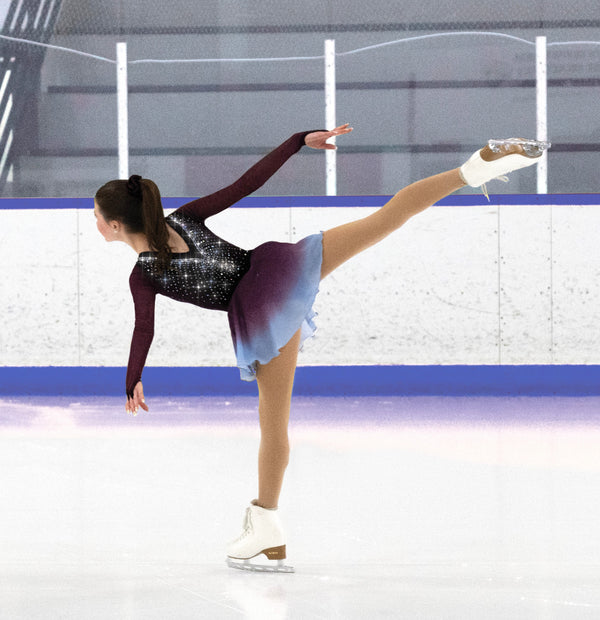 Jerry's Freeze #533 Beaded Skating Dress - Pine