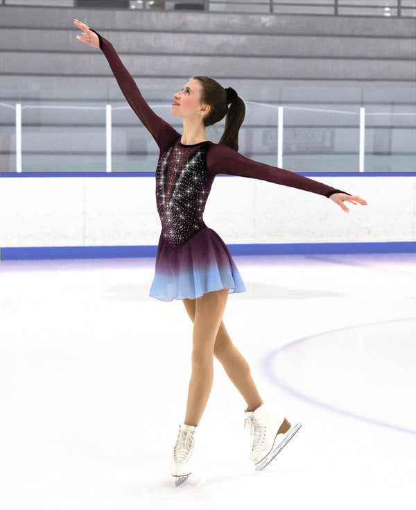 Jerry's Wine Freeze #533 Beaded Skating Dress Jerry's Wine Freeze #533 Beaded Skating Dress