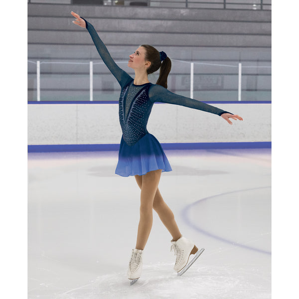 Jerry's Freeze #533 Beaded Skating Dress - Pine