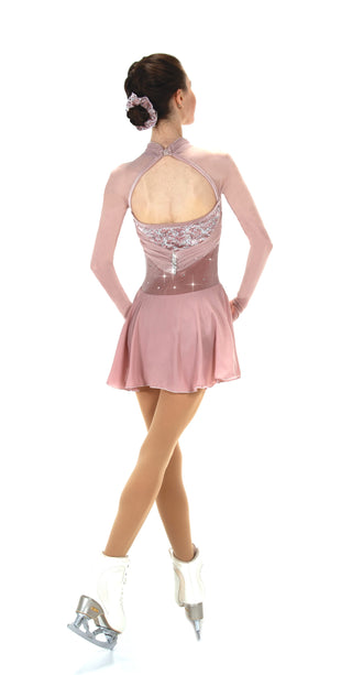 Jerry's Gathering Glamour #538 Beaded Skating Dress - Blush