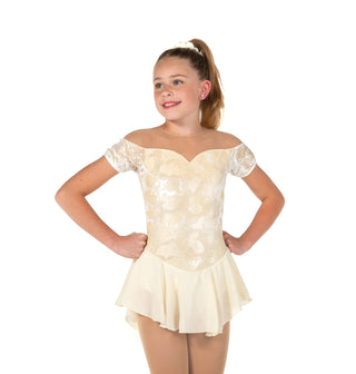 Jerry's Ready to Ship Silk Cameo #544 Skating Dress - Champagne
