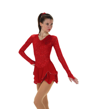 Jerry's Lace Lives On #545 Skating Dress - Red - Northern Ice and Dance