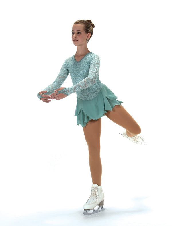 Jerry's Lace Lives On #545 Skating Dress - Willow Green Adult Medium Jerry's Lace Lives On #545 Skating Dress - Willow Green Adult Medium