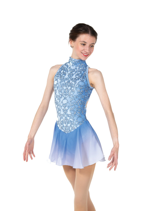 Jerry's Ready to Ship Clematis #547 Skating Dress - Blue Mist