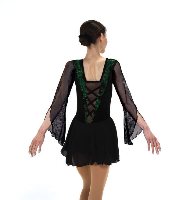 Jerry's Ready to Ship Emerald & Onyx #574 Skating Dress