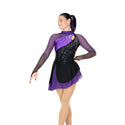 Jerry's Split Jump #589 Beaded Skating Dress - Purple