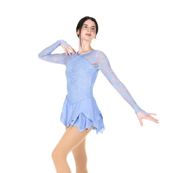 Jerry's Lady in Lace #597 Skating Dress - Blue Mist