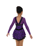 Jerry's Ready to Ship Jet & Jacaranda #607 Skating Dress