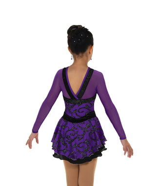 Jerry's Ready to Ship Jet & Jacaranda #607 Skating Dress