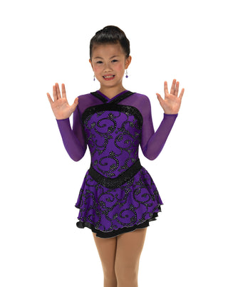 Jerry's Ready to Ship Jet & Jacaranda #607 Skating Dress