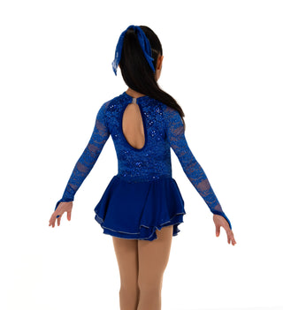 Jerry's Ready to Ship Sequin Lining #609 Skating Dress - Blue