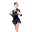 Jerry's Embellishment #611 Beaded Skating Dress - Navy