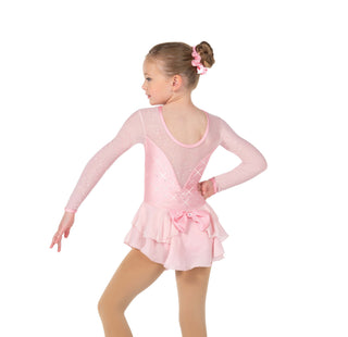 Jerry's Ready to Ship Crystal Kisses #614 Beaded Skating Dress - Pink