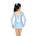Jerry's Crystal Kisses #614 Beaded Skating Dress - Light Blue