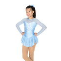 Jerry's Crystal Kisses #614 Beaded Skating Dress - Light Blue