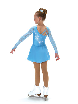 Jerry's Side Glide #617 Beaded Skating Dress - Crystal Blue