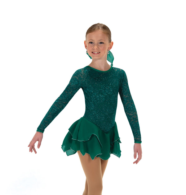 Jerry's Tulip Lace #623 Skating Dress - Emerald Green