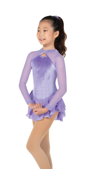 Jerry's Ready to Ship Shimmer #645 Skating Dress - Soft Iris