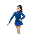 Jerry's Ready to Ship Starbrite #646 Beaded Skating Dress - Royal Blue