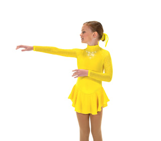 Jerry's Starbrite #646 Beaded Skating Dress - Sun Yellow