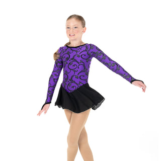 Jerry's Triple Twirl #653 Skating Dress - Purple - Northern Ice and Dance