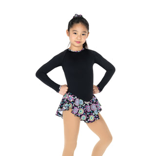 Jerry's Happy #691 Fleece Skating Dress - Black Medallion - Northern Ice and Dance
