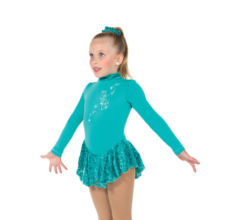 Jerry's Ready to Ship Flutter Fleece #695 Beaded Skating Dress