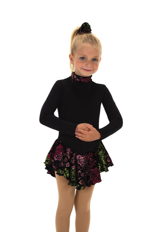 Jerry's Ready to Ship Fancy #696 Fleece Skating Dress - Black