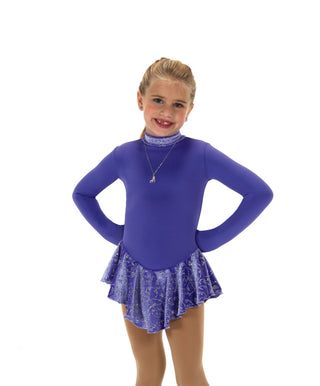 Jerry's Fancy #696 Fleece Skating Dress - Concord Purple - Northern Ice and Dance
